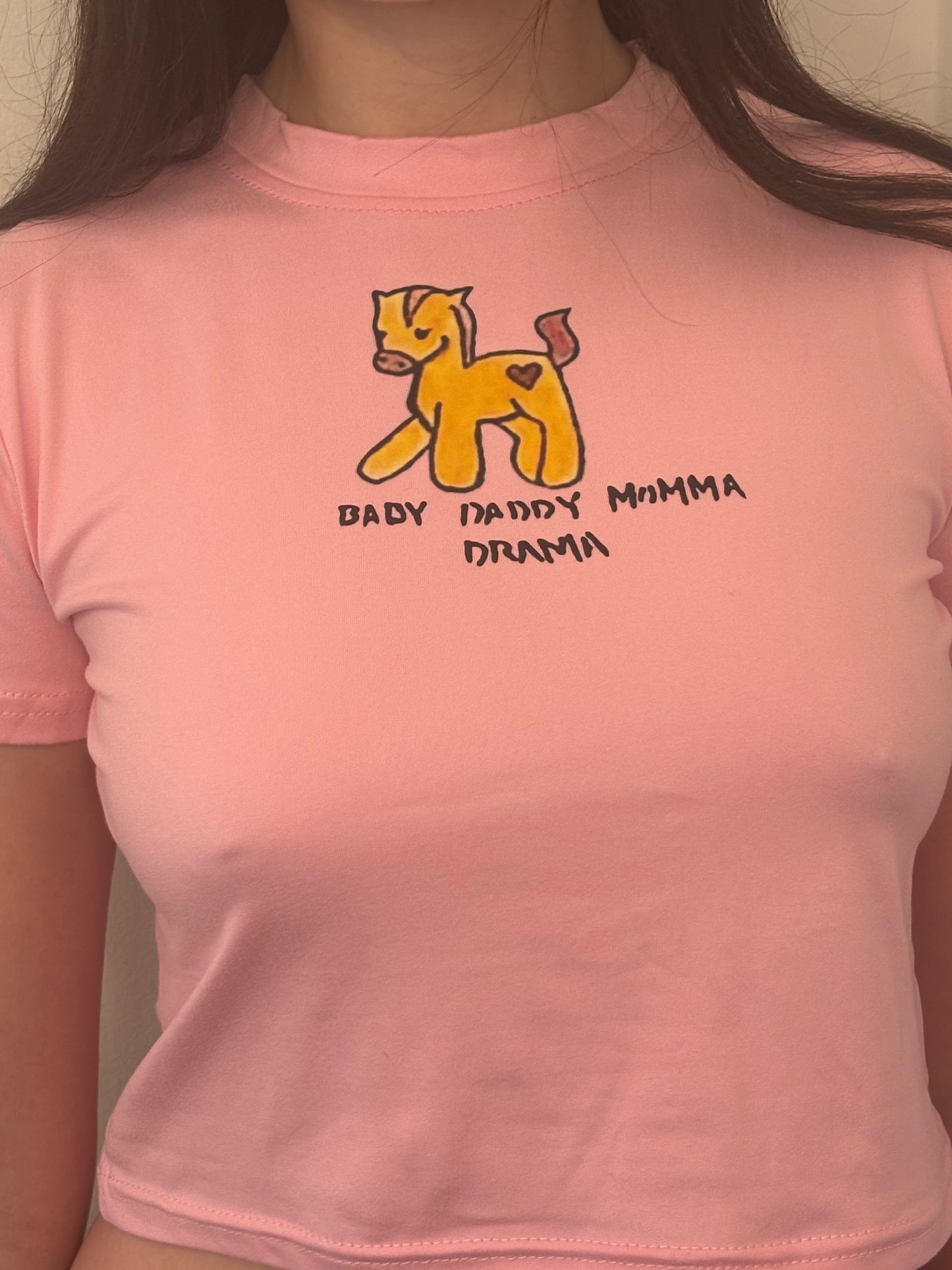 Amelie the Pony Pink Crop Top