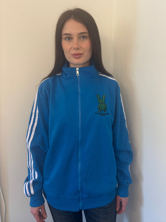 Baby Daddy Momma Drama Black track suit jacket in Blue