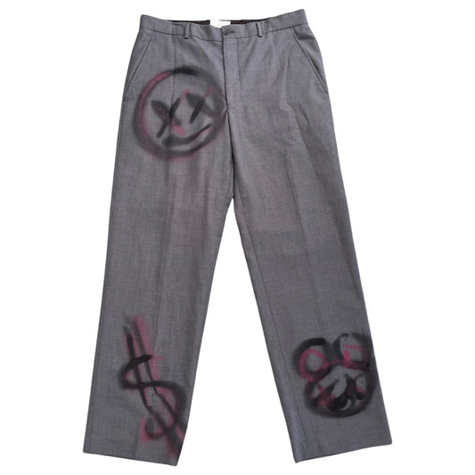 Pink and Black Graffiti Slacks Pants