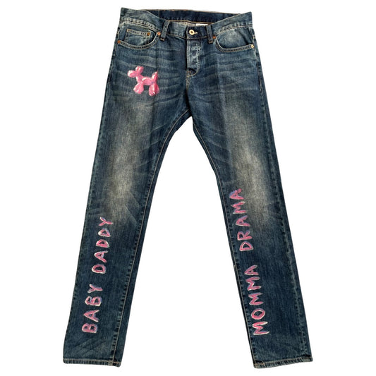 Hand painted Balloon Dog Pants