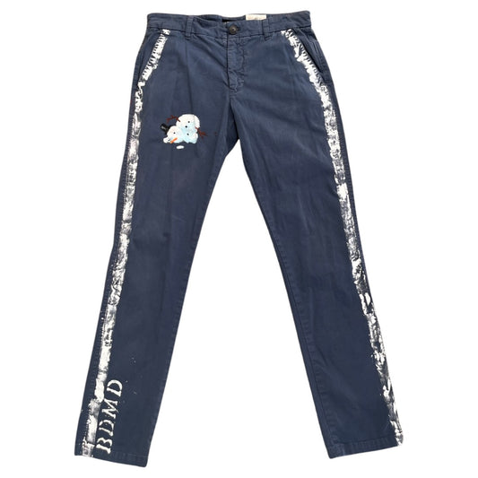 Hand-Painted Melting snowman pants