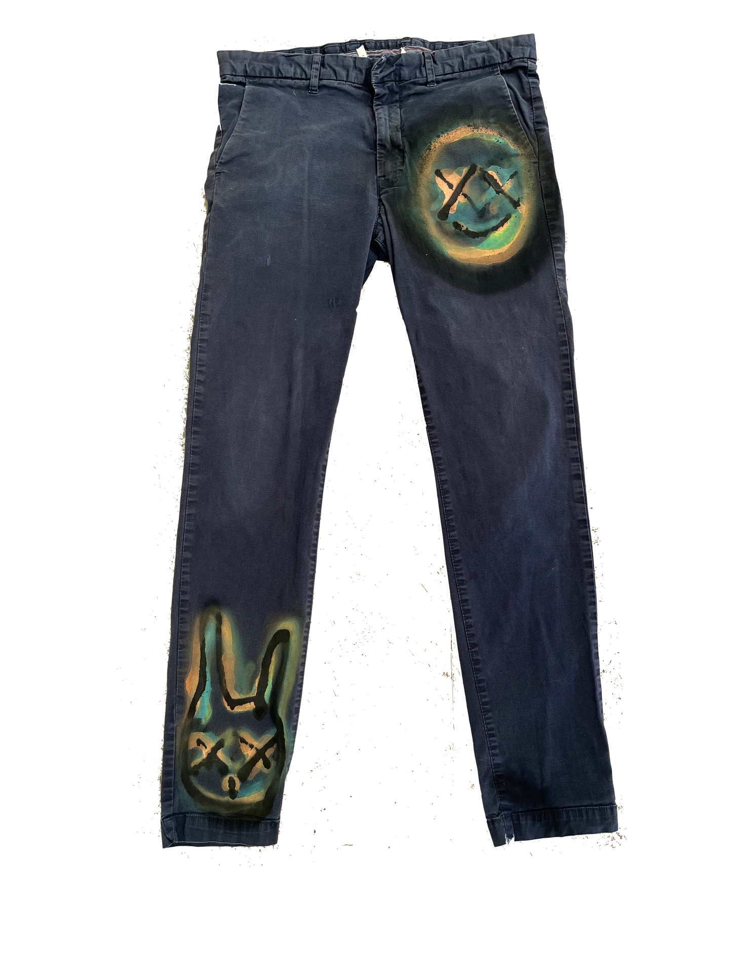 Neon Hand-painted Pants